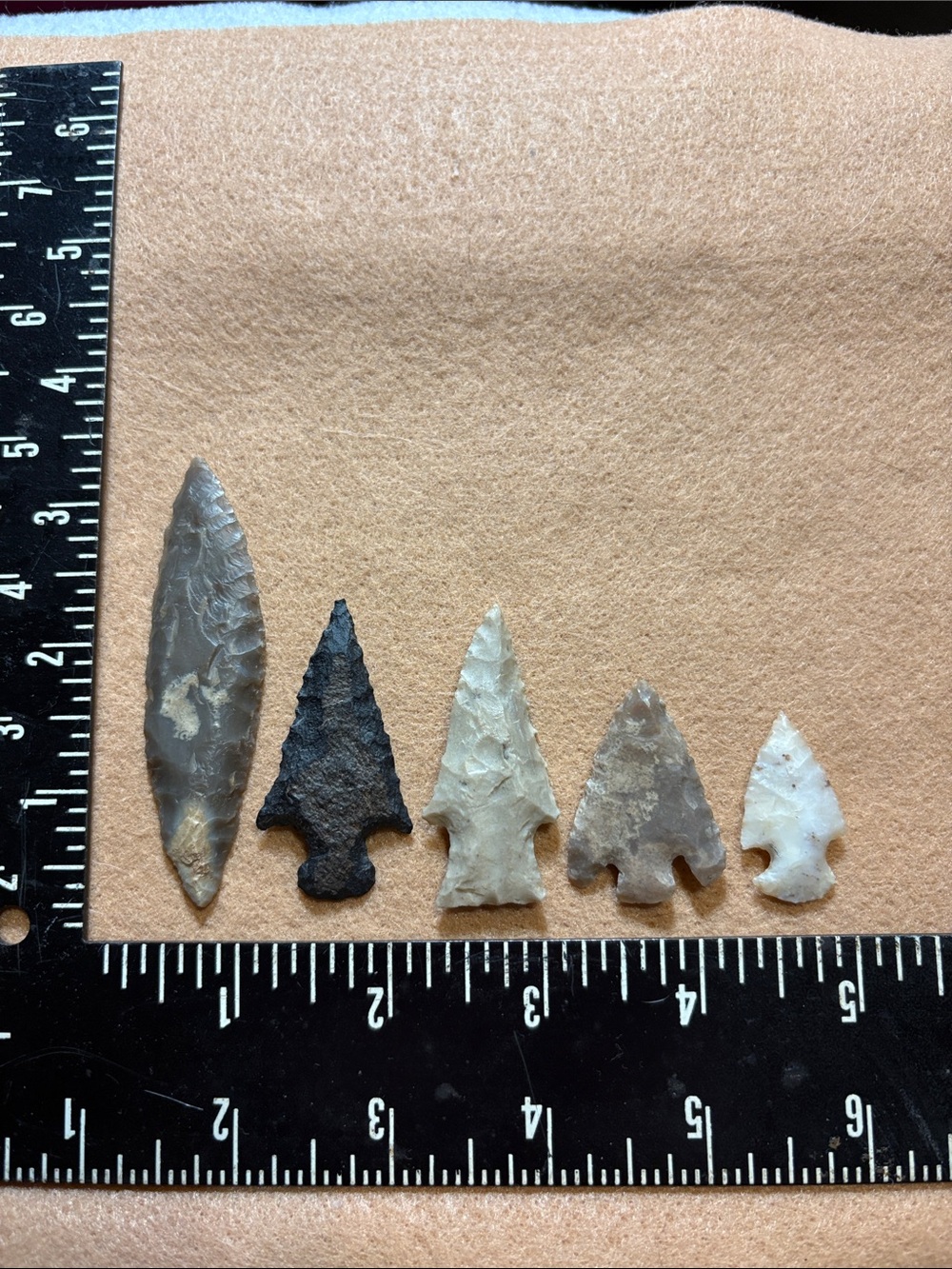 Arrowheads from Nocona Texas. In our family since late 1950’s early 1960’s